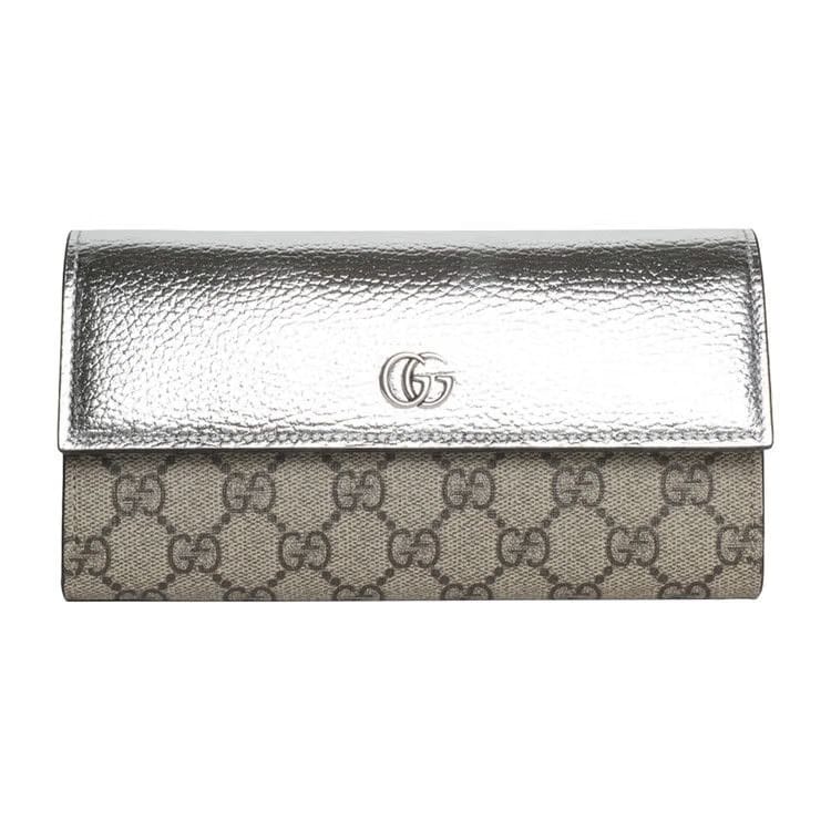Gucci GG Marmont Chain Wallet Tan