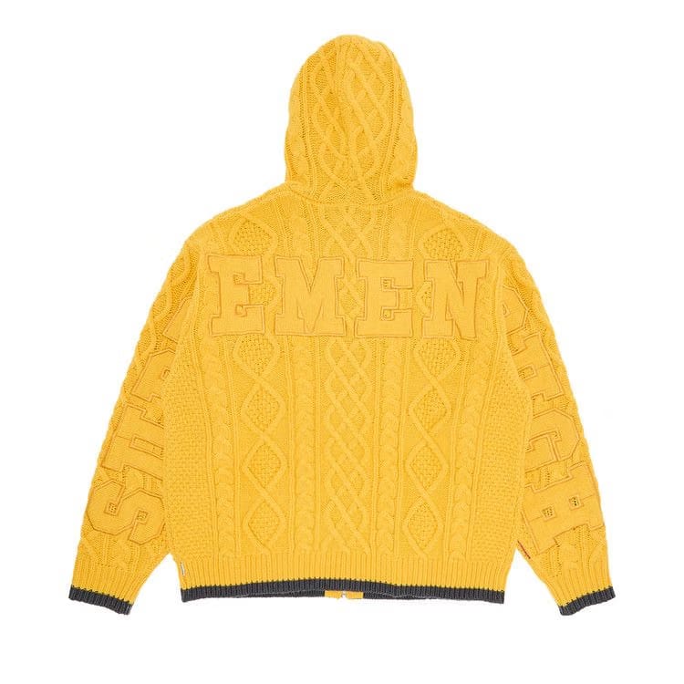 Supreme x Goodenough Zip Up Hooded Sweater Yellow