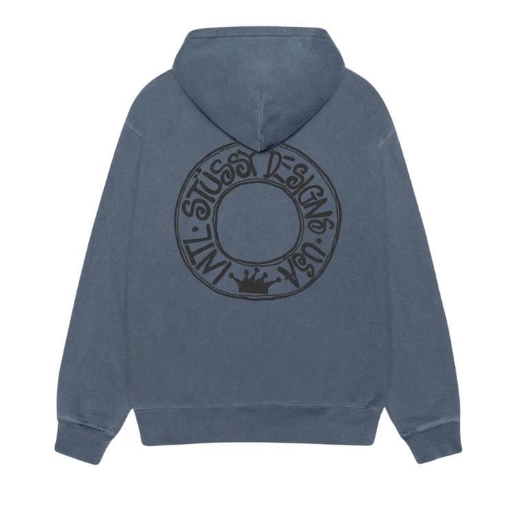 Stussy Buana Pigment Dyed Hoodie Navy