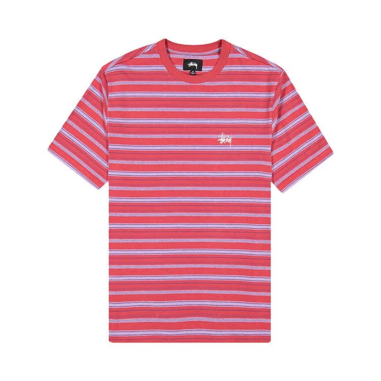 Stussy Heather Stripe Crew Red