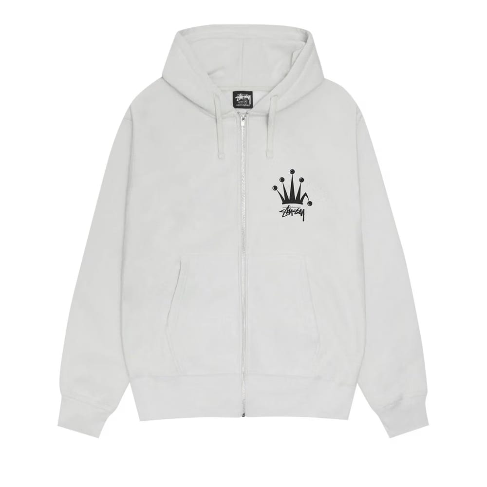 Stussy Regal Crown Zip Hoodie Fog