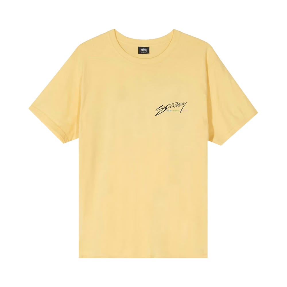 Stussy New Wave Designs T-Shirt Yellow