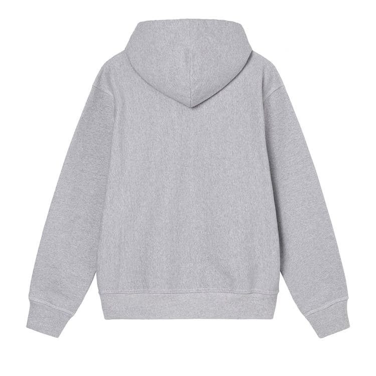 Stussy Contrast Stitch Label Hood Grey Heather