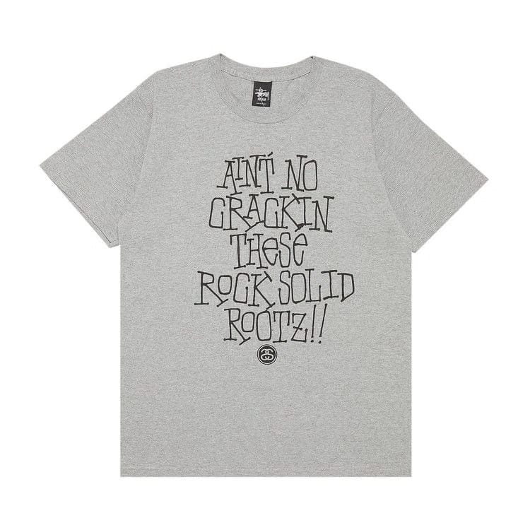 Stussy Ain't No Crackin' T-Shirt Grey Heather