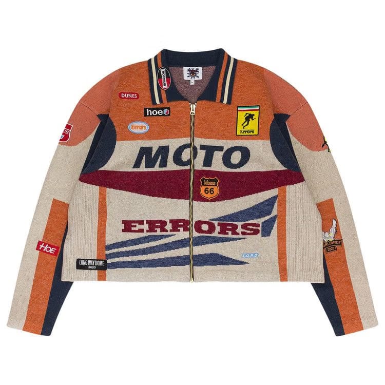 HOUSE OF ERRORS Moto Track Jacket 'Orange'