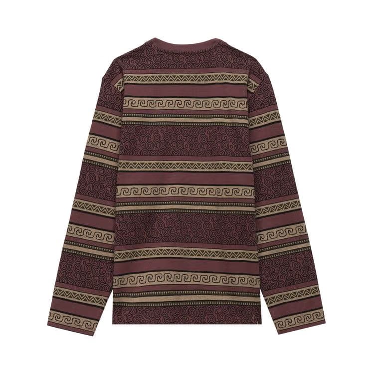Stussy Sumatra Long-Sleeve T-Shirt Maroon