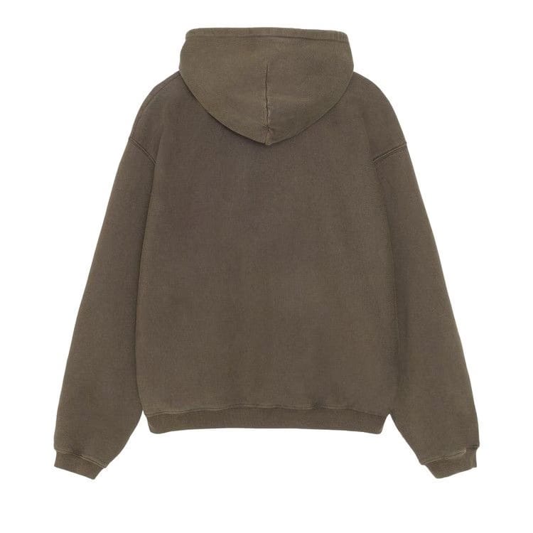 Stussy Faded Graphic Zip Hoodie Olive