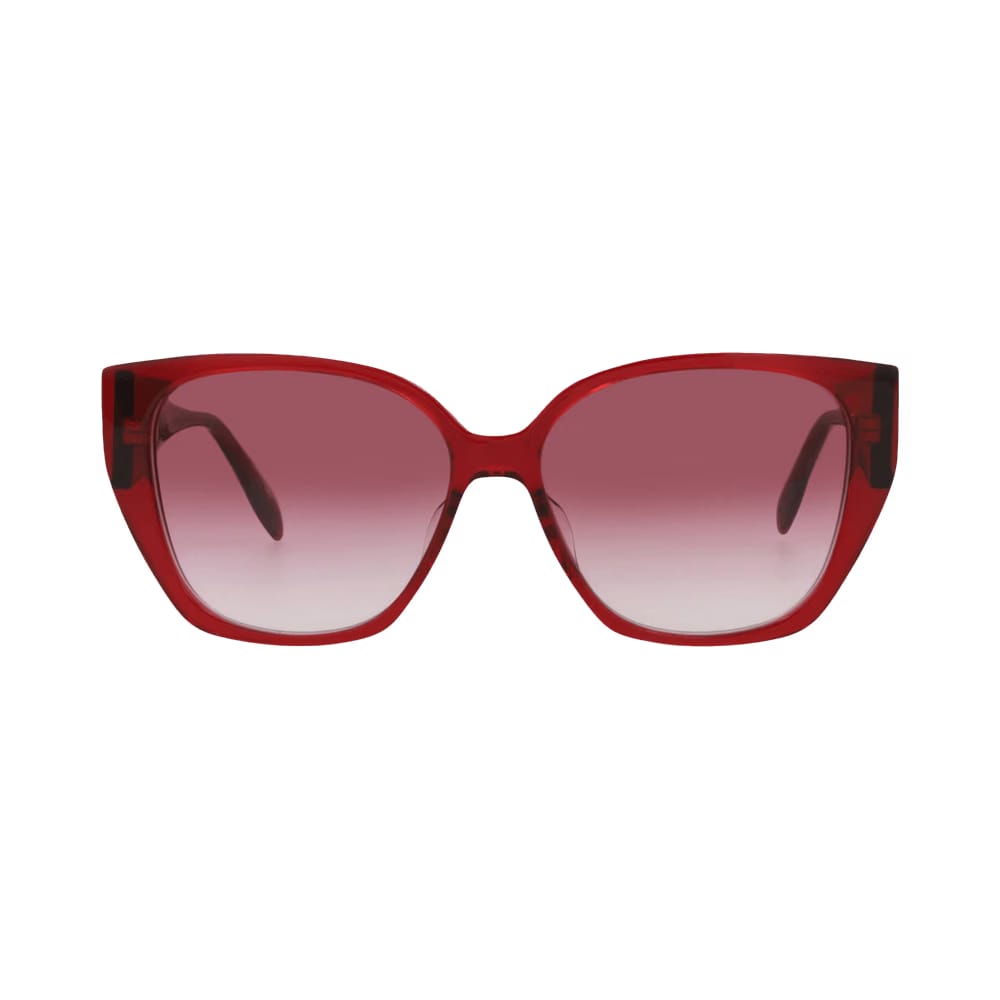 Alexander McQueen Cat Eye Sunglasses Burgundy/Red