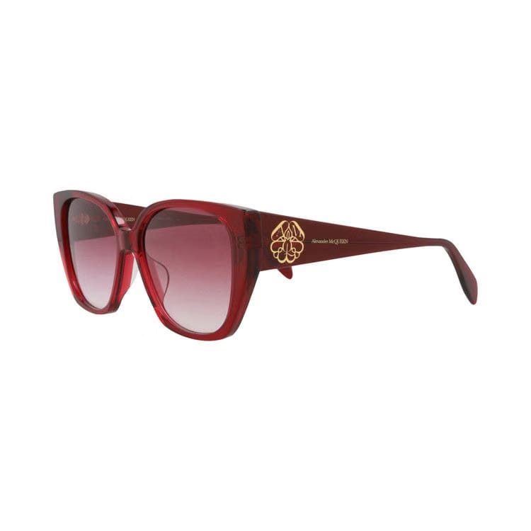 Alexander McQueen Cat Eye Sunglasses Burgundy/Red