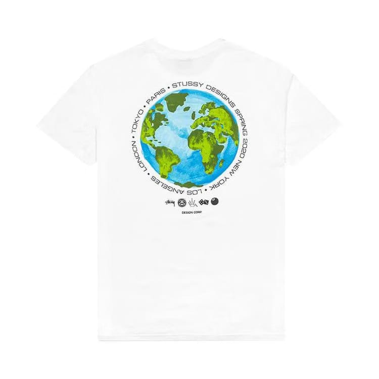 Stussy Global Design Corporate T-Shirt White