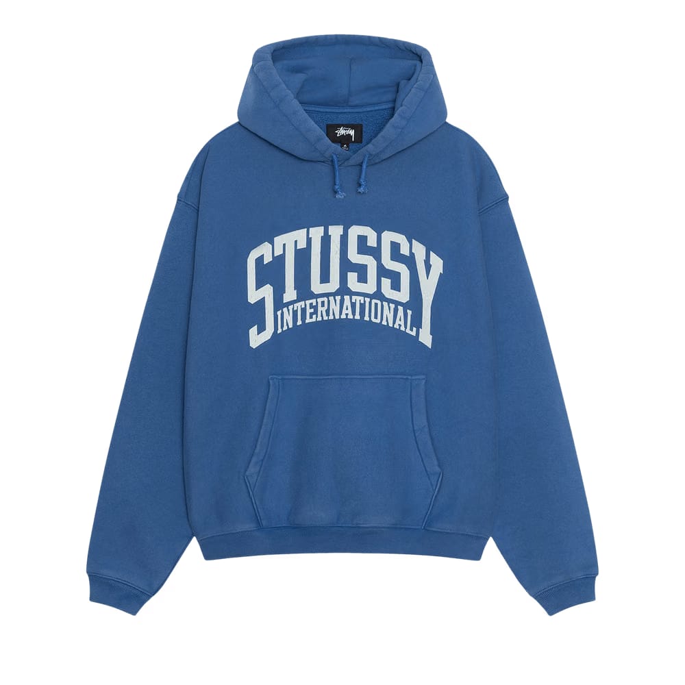 Stussy Relaxed International Hoodie Blue