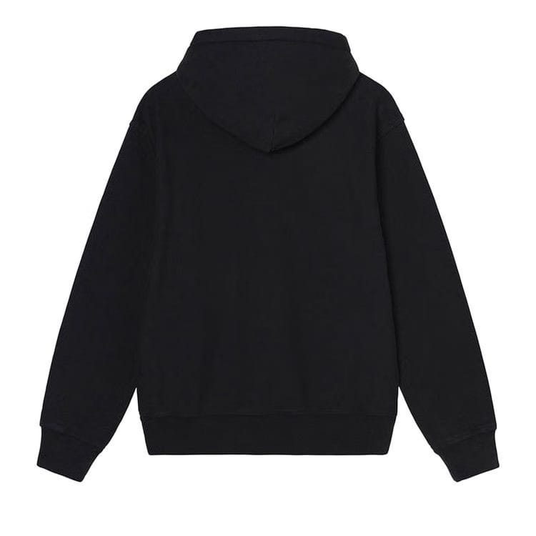 Stussy Stock Logo Appliqué Hood Black