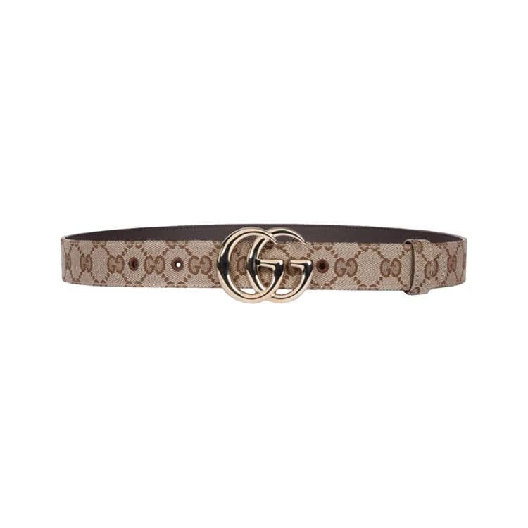 Gucci GG Marmont Thin Belt Beige