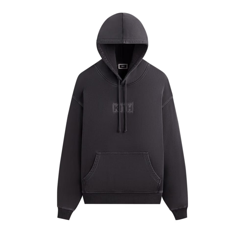 Kith Stitch Classic Logo Nelson Hoodie Black