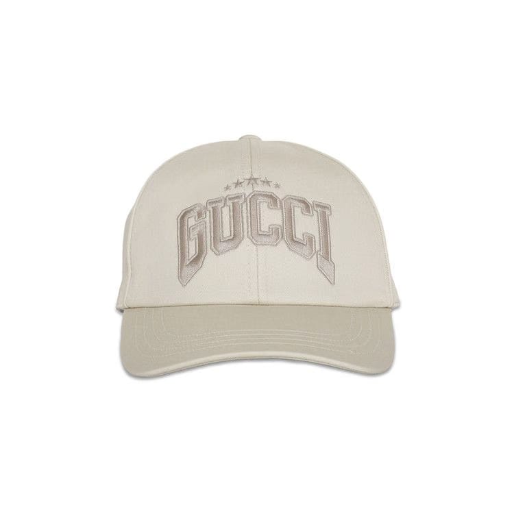 Gucci Embroidered Baseball Hat Sand