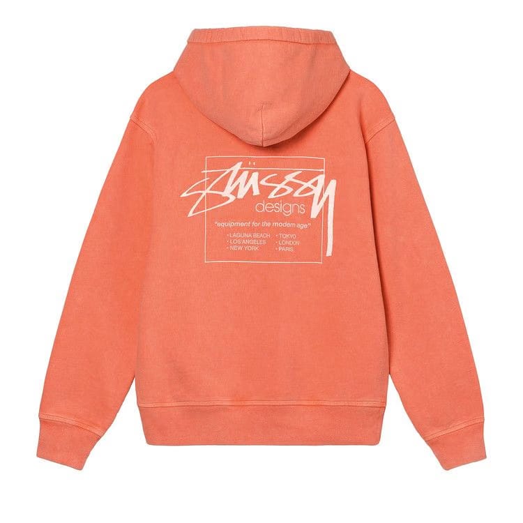Stussy Dyed Stüssy Designs Hoodie Peach