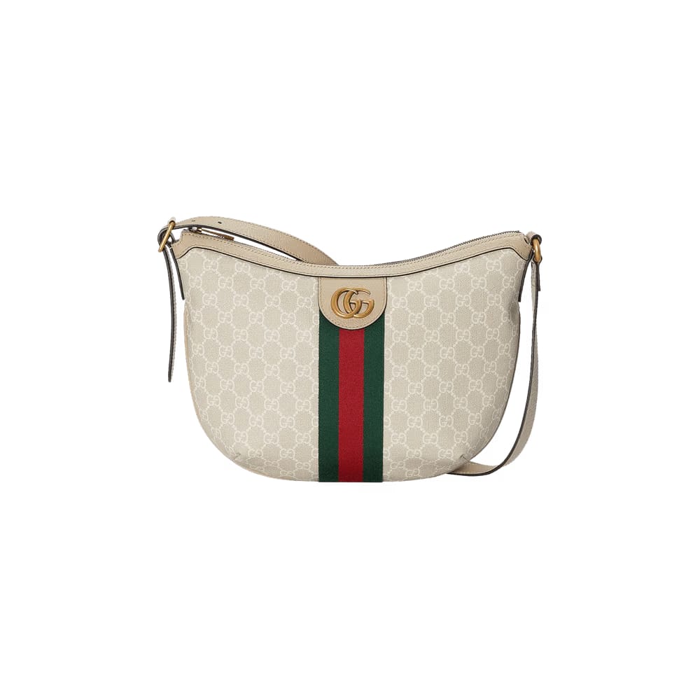 Gucci Ophidia GG Small Shoulder Bag Beige/White