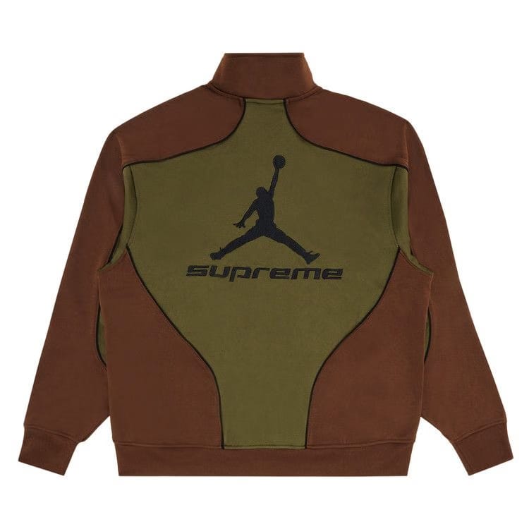 Supreme x Jordan Tricot Track Jacket Olive
