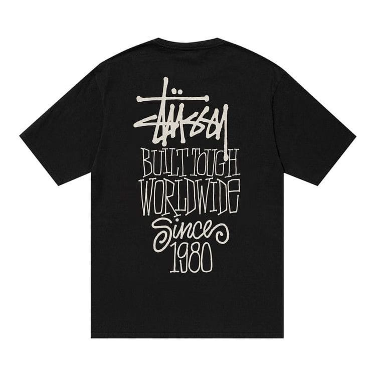 Stussy Pigment Dyed Built Tough T-Shirt Black