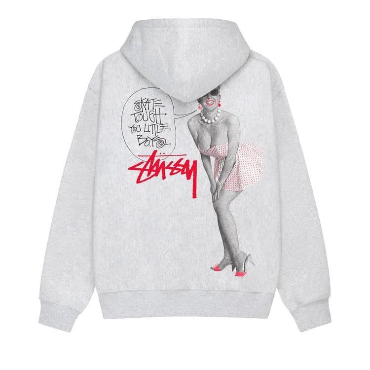 Stussy Skate Tough Hoodie Ash Heather