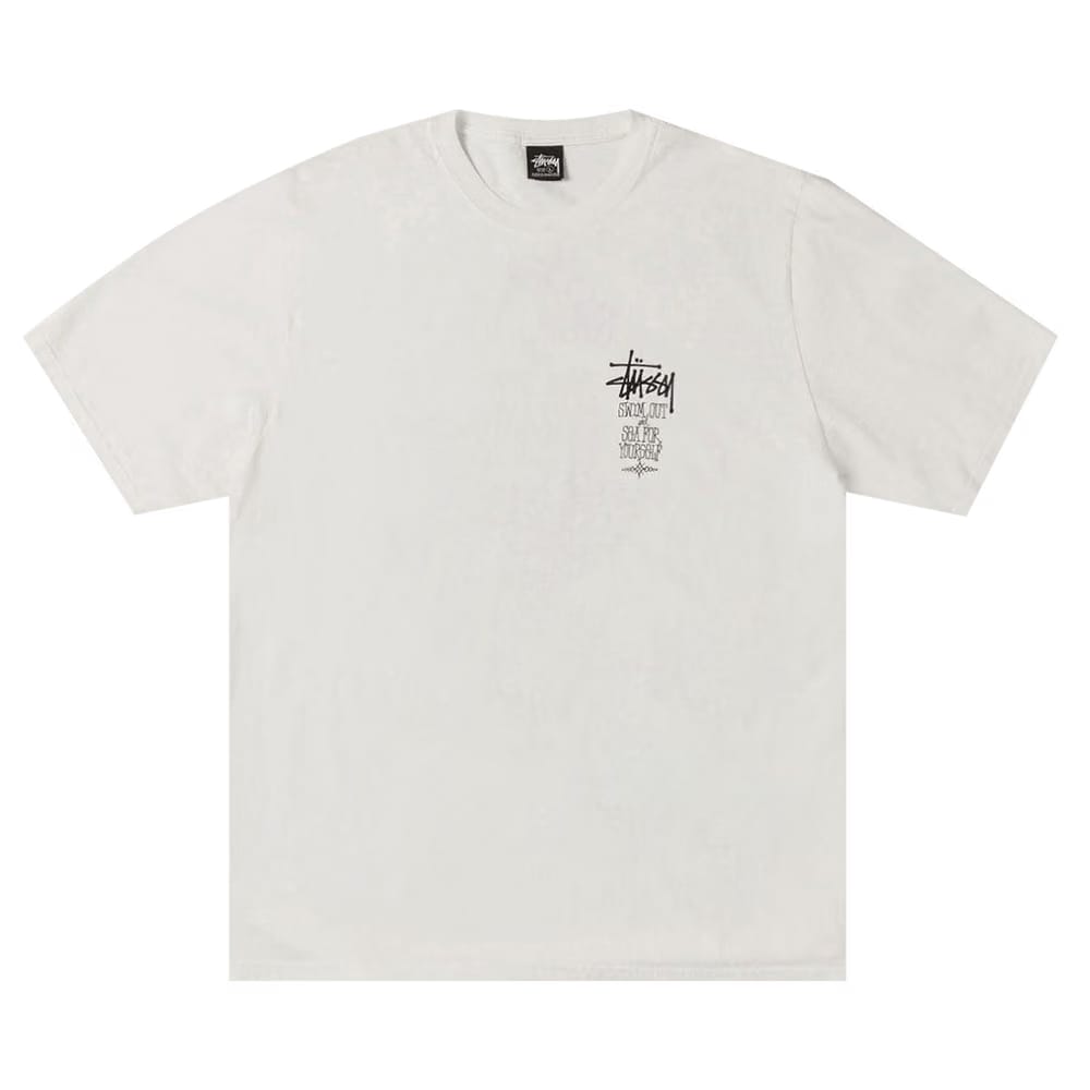 Stussy Swim Out T-Shirt Pigment Dyed Natural