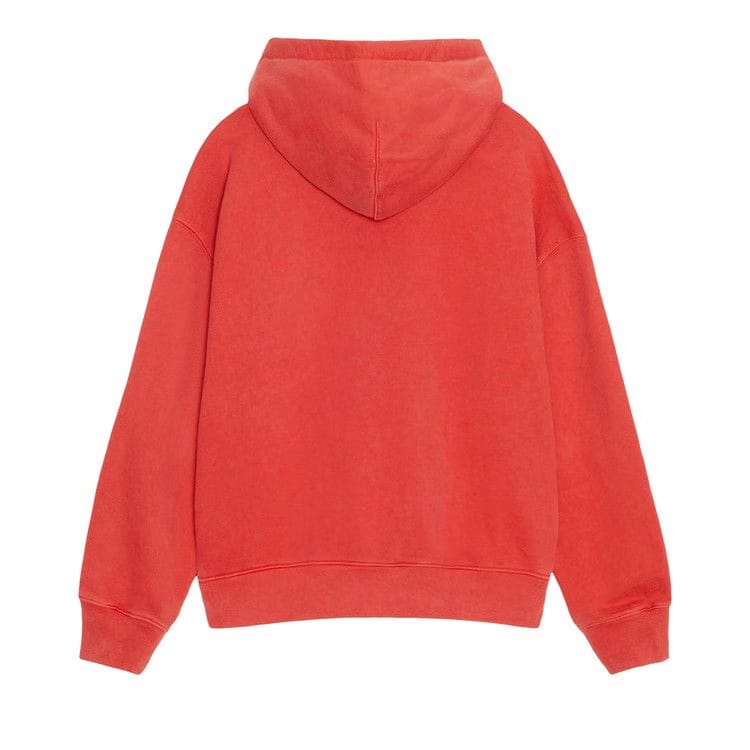 Stussy x Nike Pigment Dyed Fleece Zip Hoodie Habanero Red