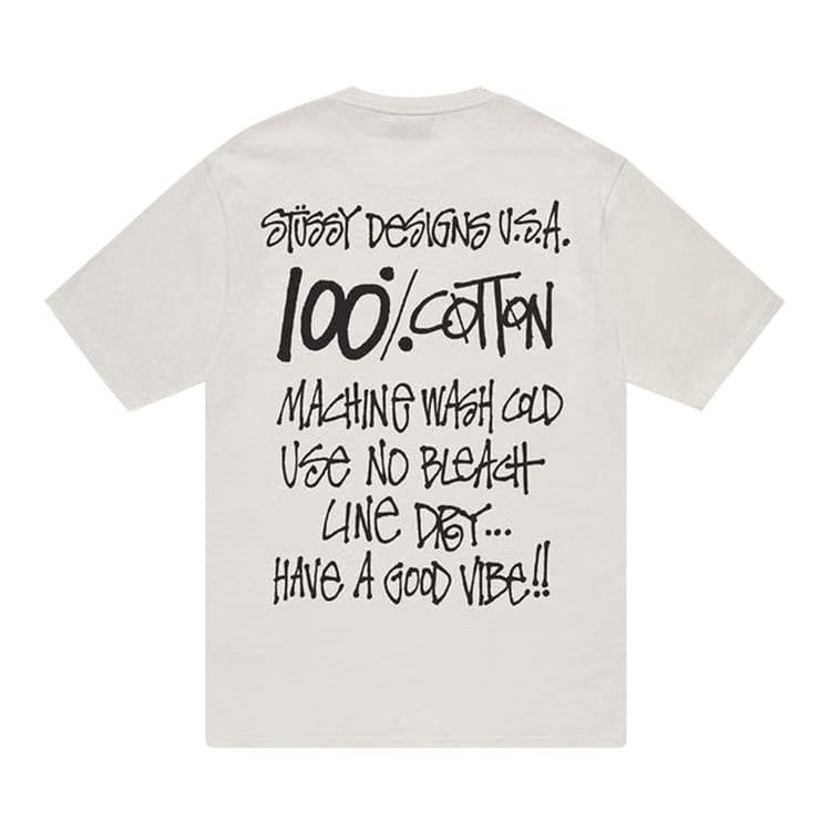 Stussy 100% Pigment Dyed T-Shirt Natural