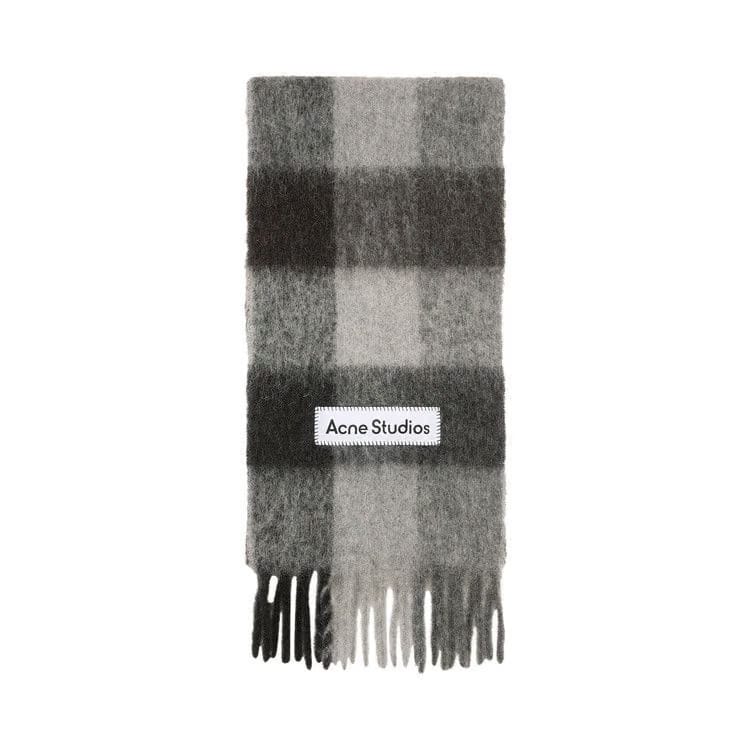 Acne Studios Vally Check Scarf Black/Grey/Dark Grey