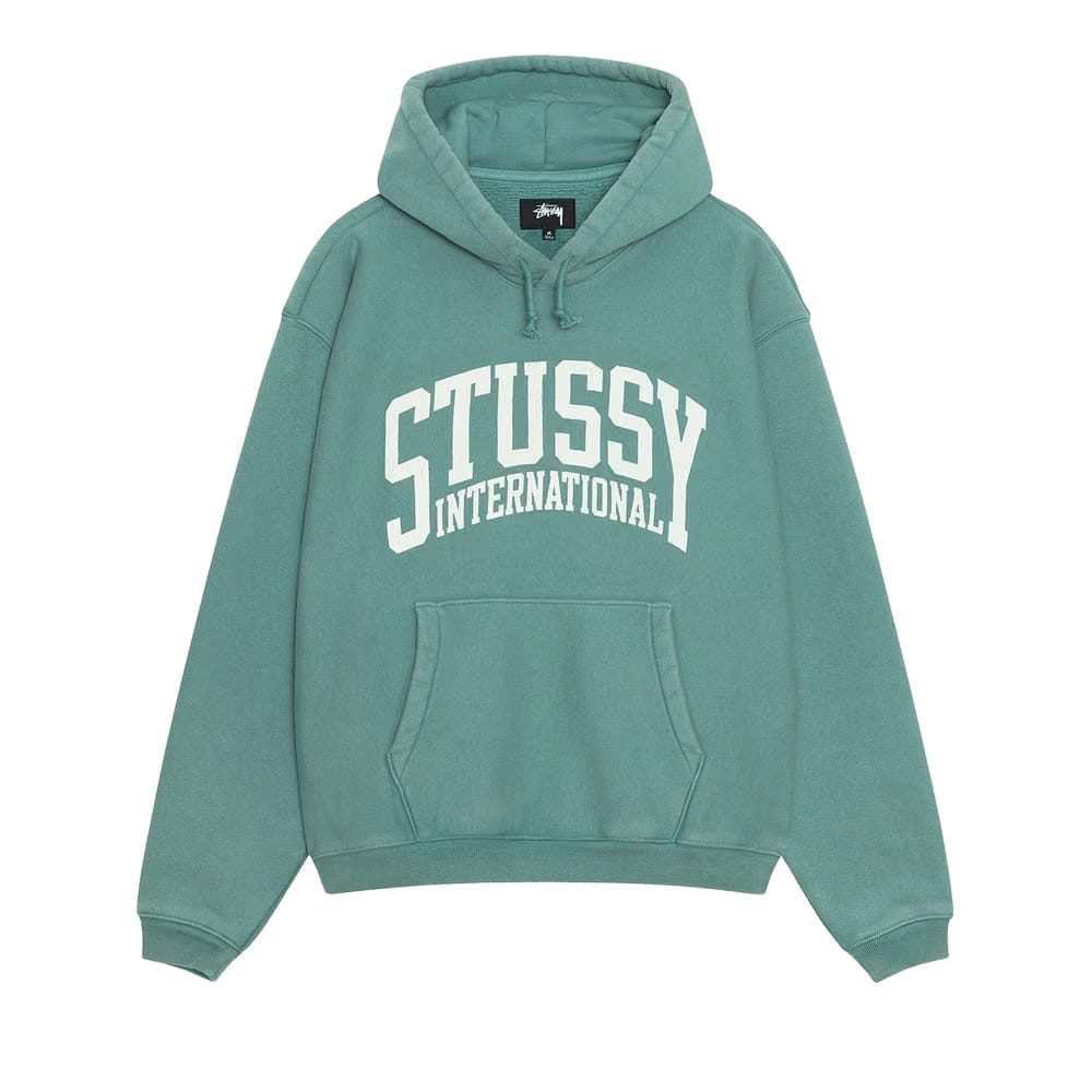 Stussy Relaxed International Hoodie Teal