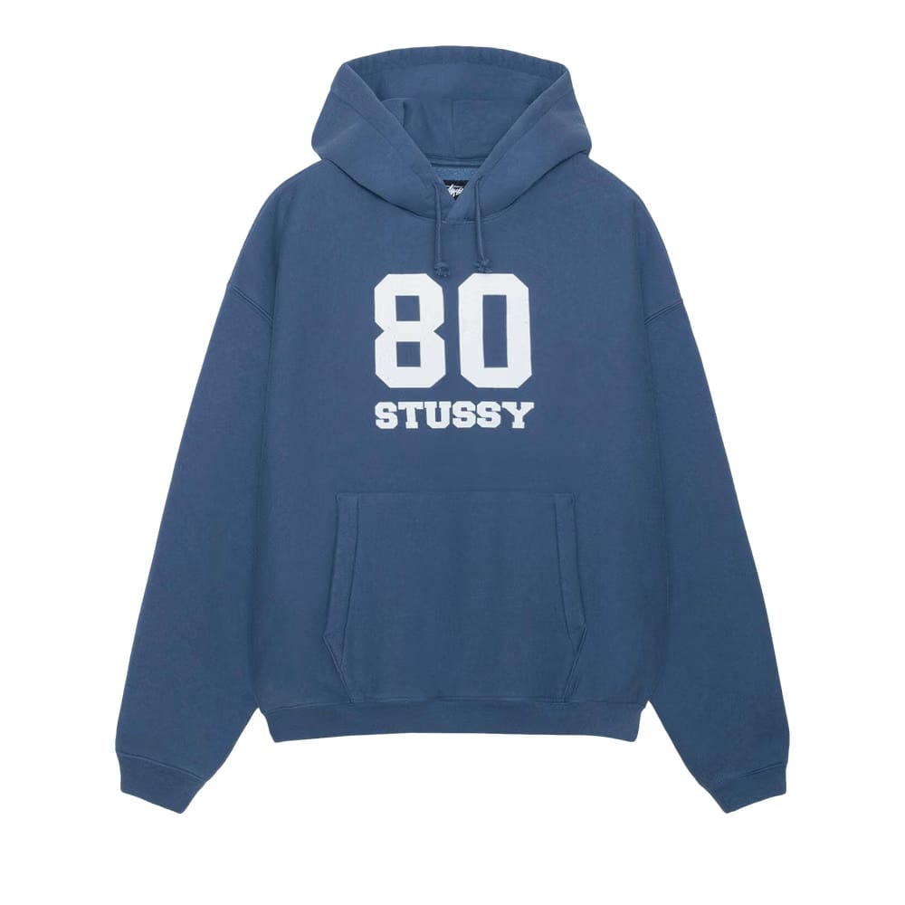Stussy 80 Relaxed Hoodie Blue