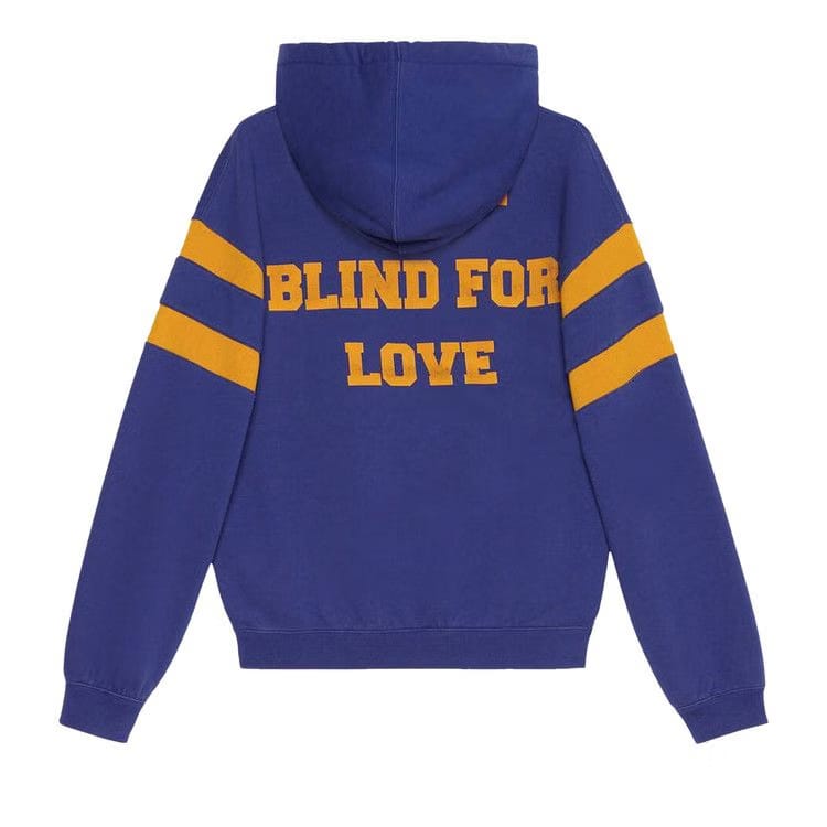 Gucci Sweatshirt With 25 Gucci Eschatology And Blind For Love 1921 Print Blue