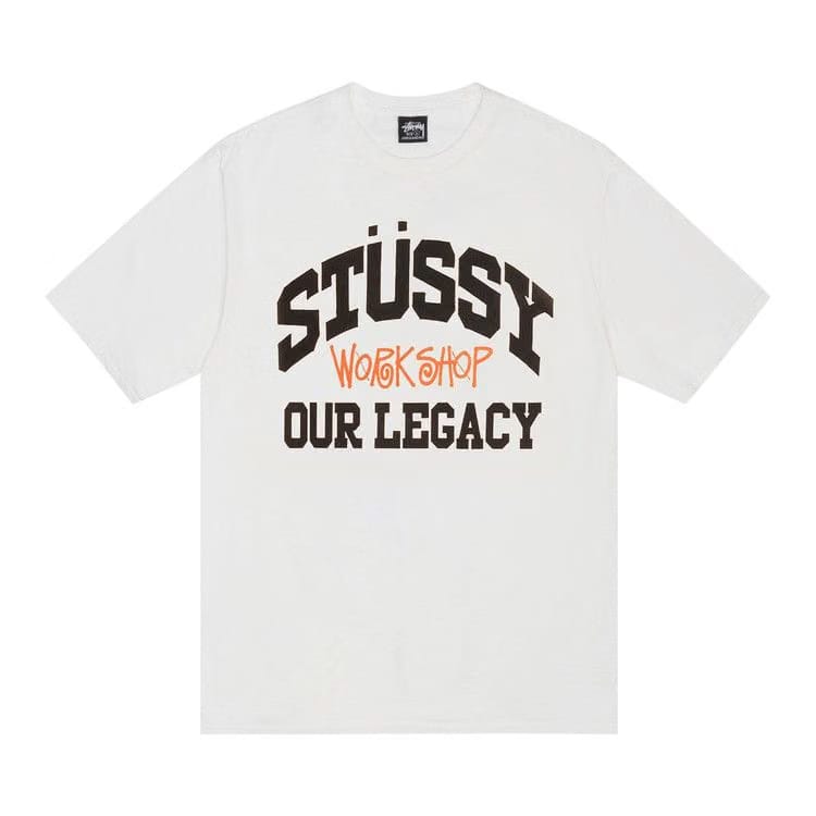 Stussy x Our Legacy Work Shop Collegiate T-Shirt Natural