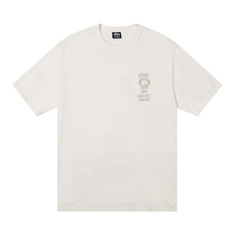 Stussy x Our Legacy Work Shop Surf Skull Pigment Dyed T-Shirt Natural