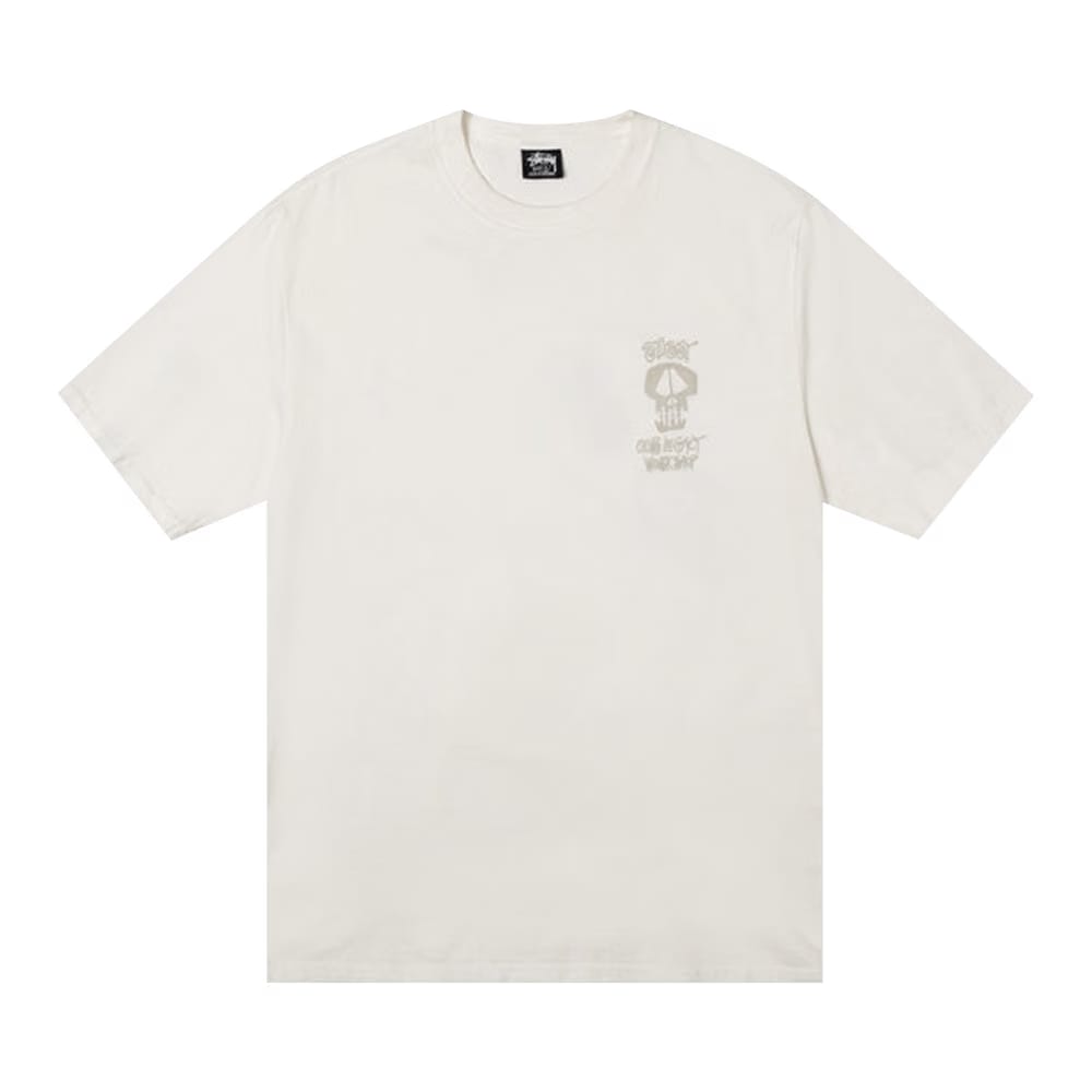 Stussy x Our Legacy Work Shop Surf Skull Pigment Dyed T-Shirt Natural