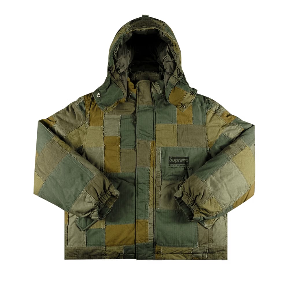 Supreme x Junya Watanabe x Comme des Garçons MAN Patchwork Puffy Jacket Olive