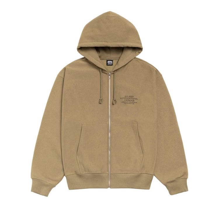Stussy International Designs Zip Hoodie Army