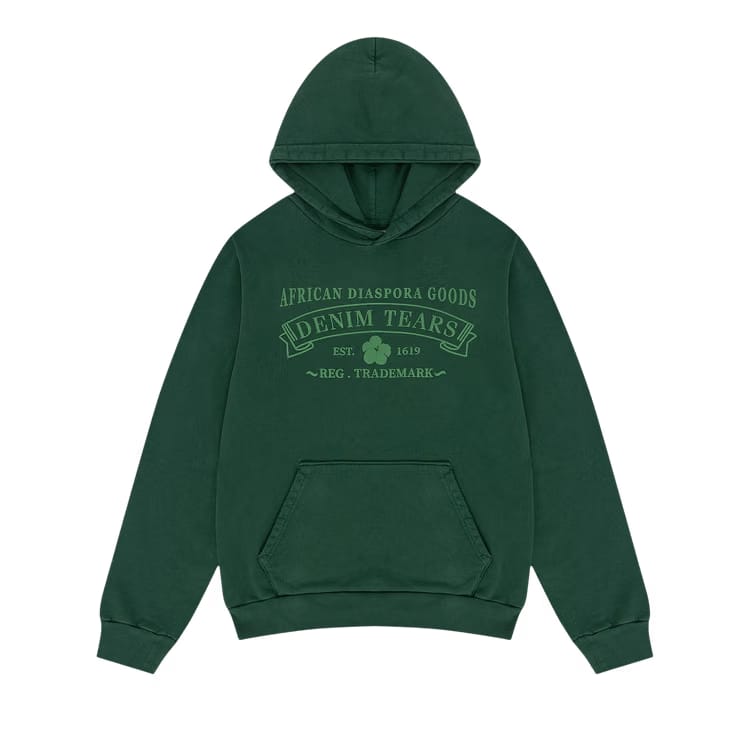 Denim Tears ADG Hoodie Washed Green