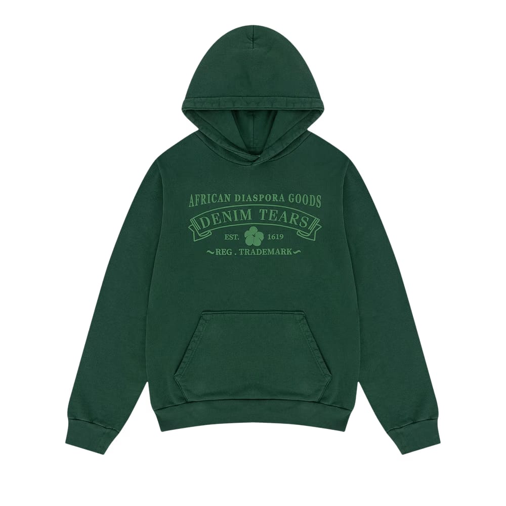 Denim Tears ADG Hoodie Washed Green