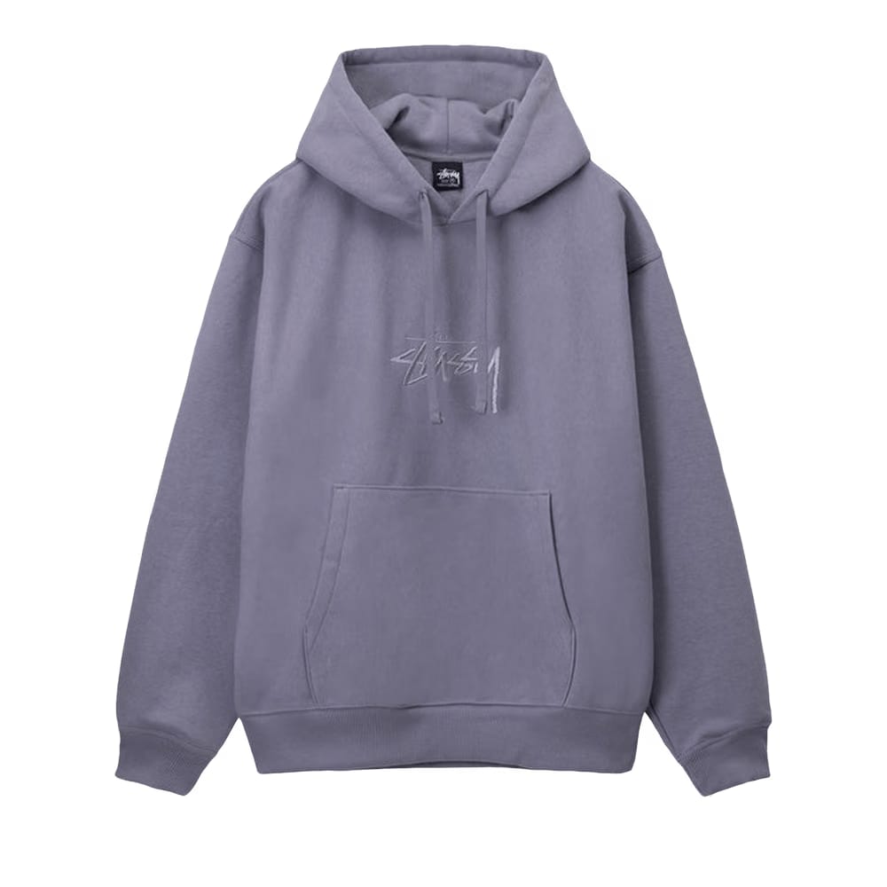 Stussy Stock Logo Applique Hoodie Mauve