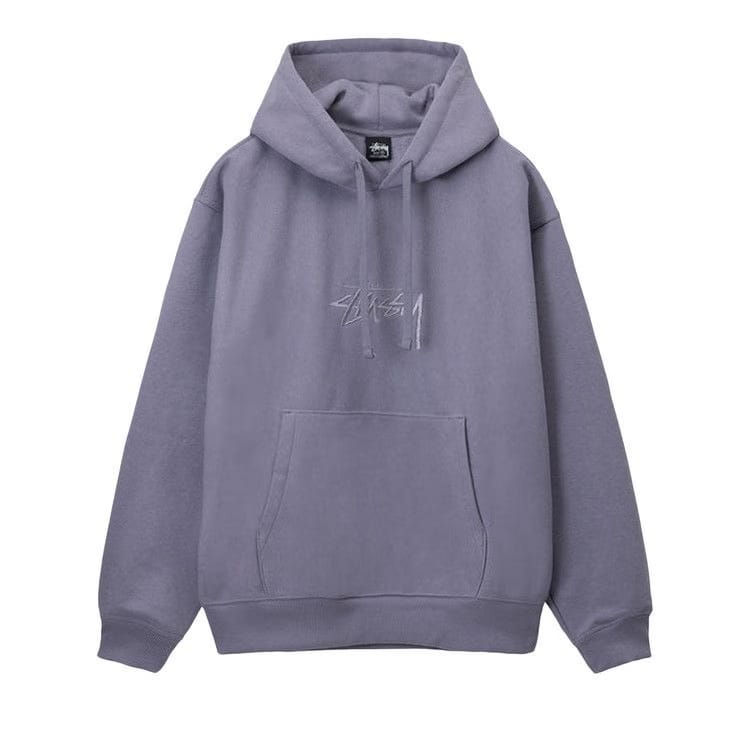 Stussy Stock Logo Applique Hoodie Mauve