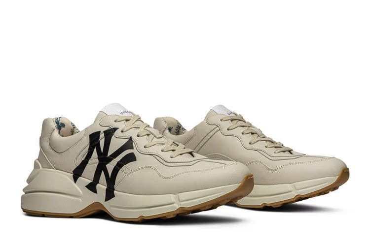 Gucci Rhyton Leather Sneaker NY Yankees