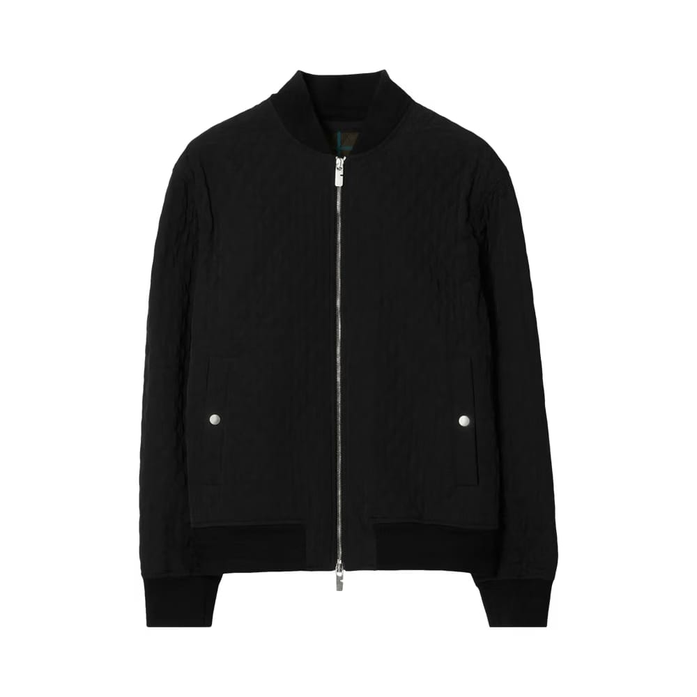 Burberry Quilted Bomber Jacket Black