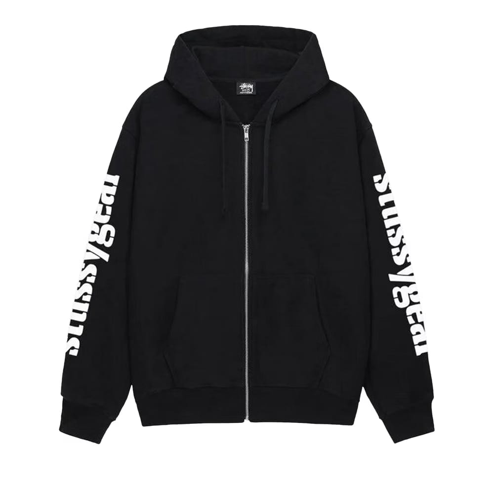 Stussy Gear Zip Hoodie Black