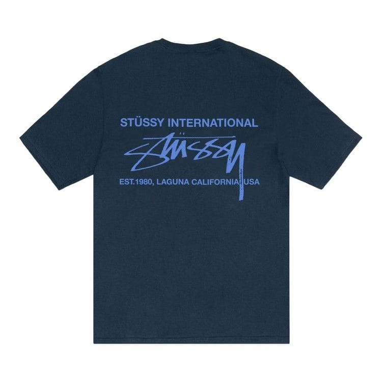 Stussy Smooth International T-Shirt Navy