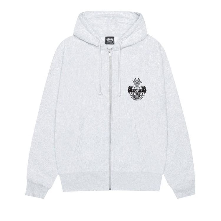Stussy Built To Last Zip Hoodie Ash Heather