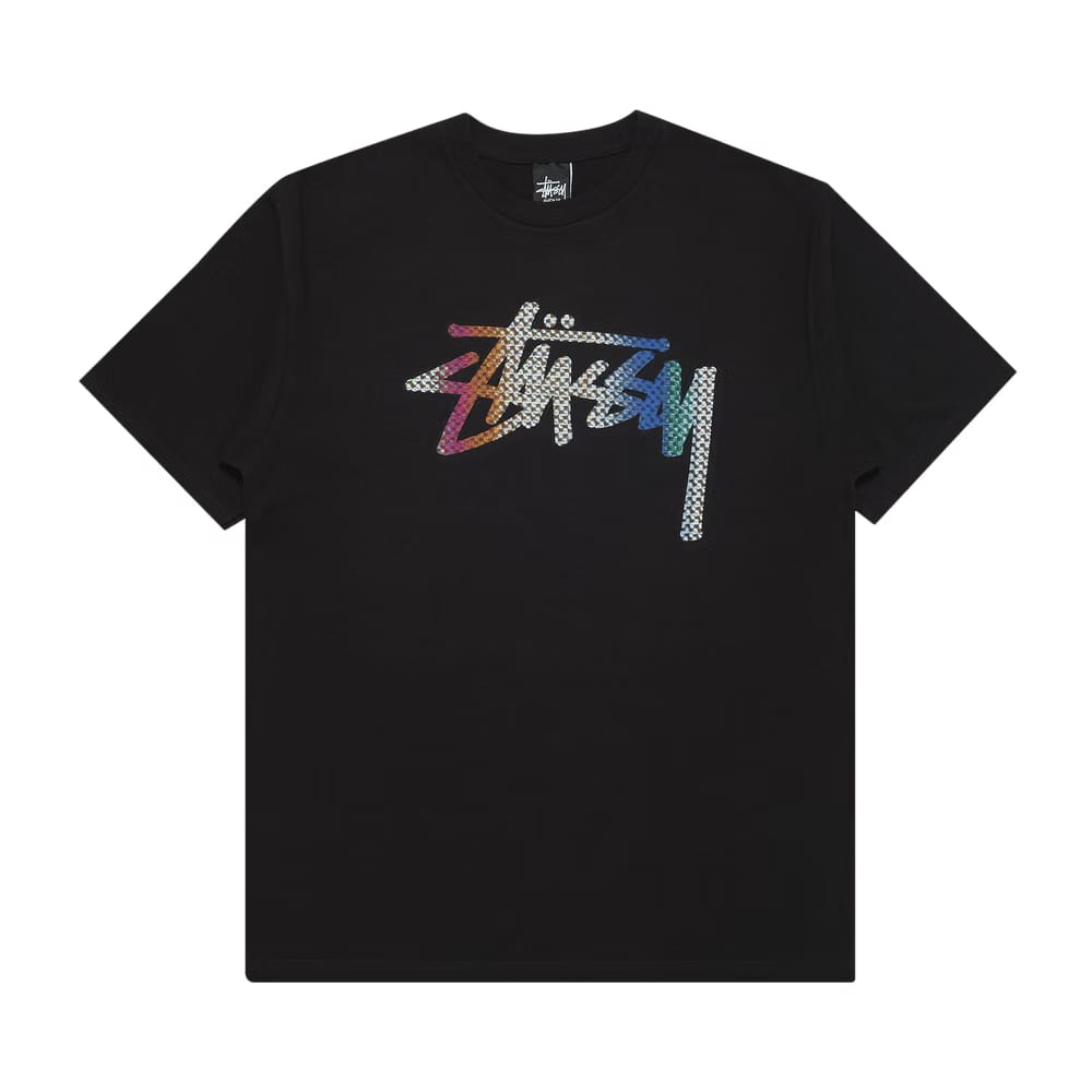 Stussy Stock Kaleidoscope T-Shirt Black