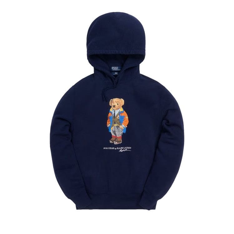 Kith x Polo Ralph Lauren Fleece Hoodie Navy Blue