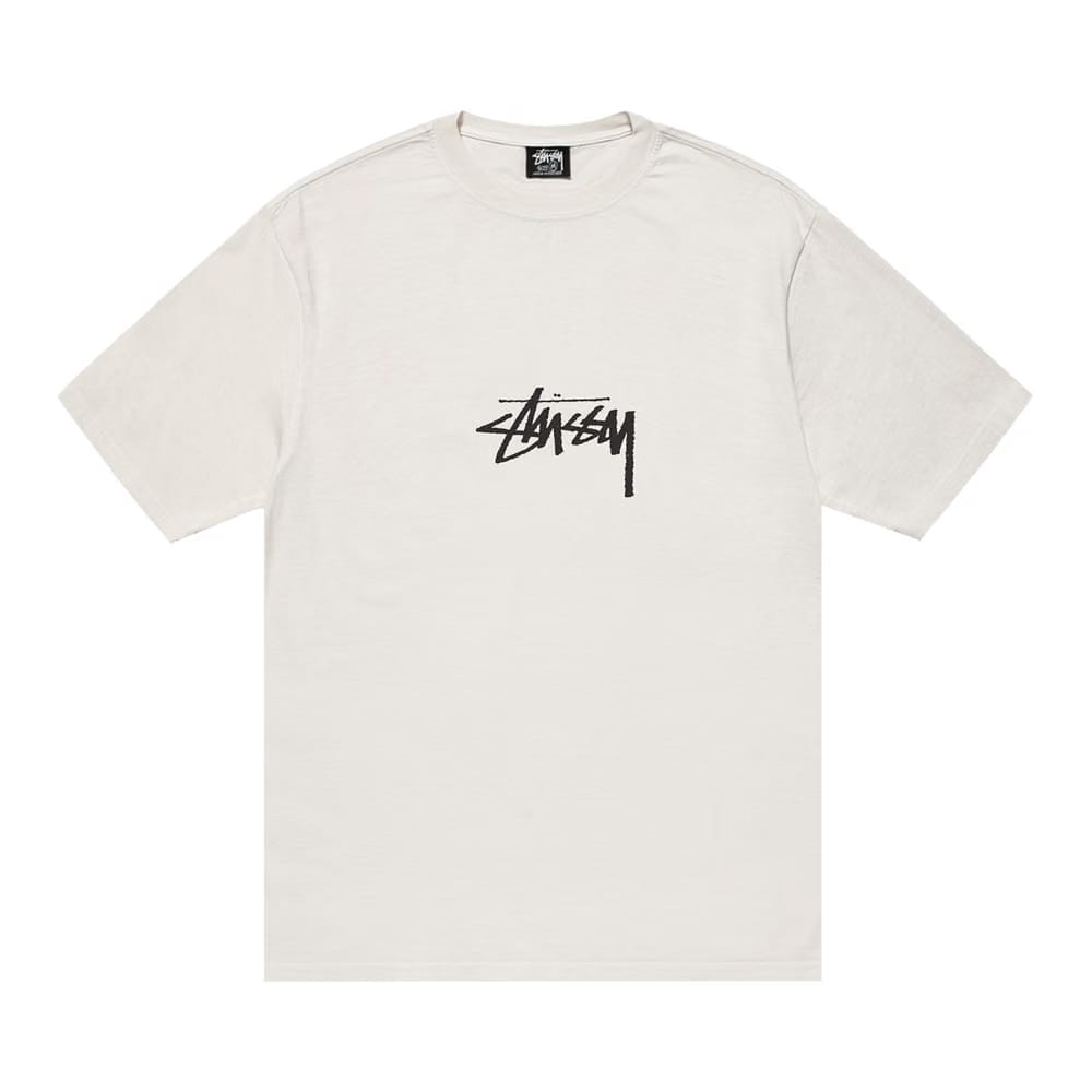 Stussy Pigment Dyed Small Stock T-Shirt Natural
