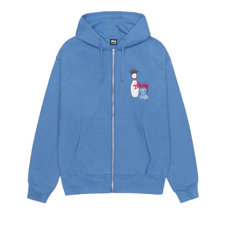 Stussy Kingpin Zip Hoodie Pacific