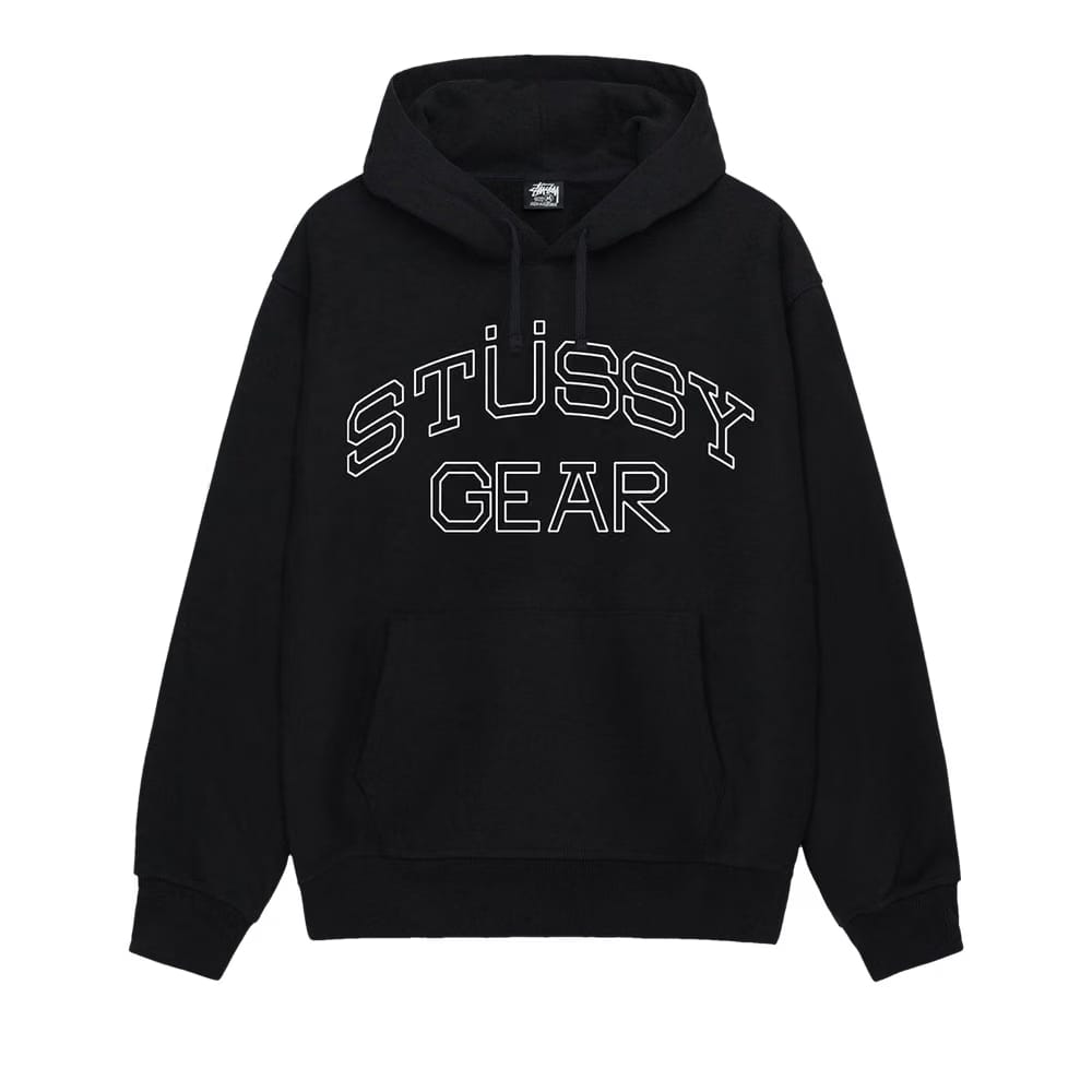 Stussy Gear Hoodie Black